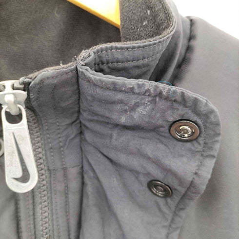 ナイキ NIKE 90-00s 白タグ スウッシュ刺繍 裏地キルティング 中綿パファージャケット メンズ XL