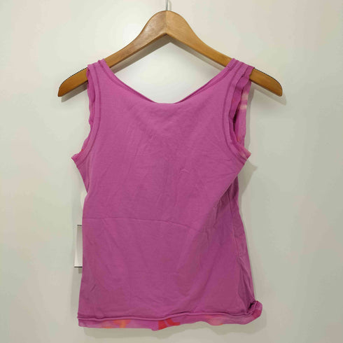 アルマーニジーンズ ARMANI JEANS シルク切替 タンクトップ レディース US:4