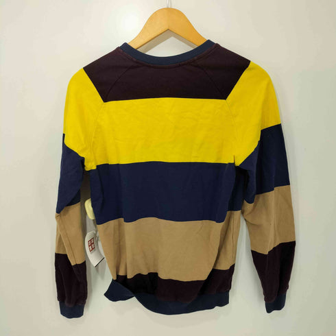 エムエスジーエム MSGM マルチカラー ボーダー ラグラン スウェット レディース import:XS