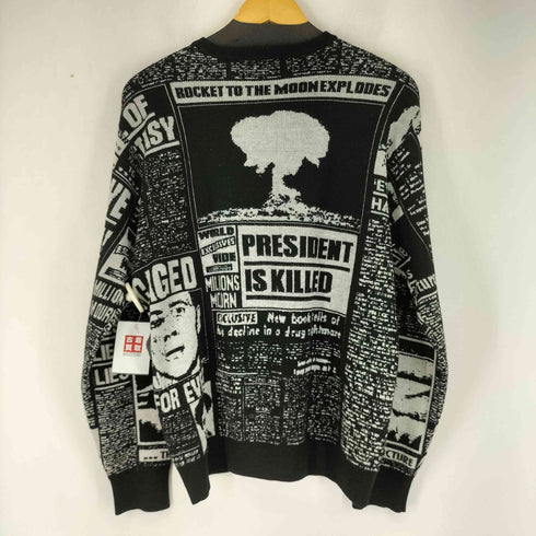 シュプリーム Supreme 17SS NEWSPRINT SWEATER メンズ