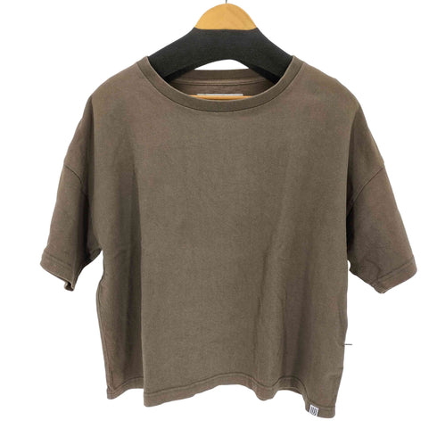 ユニバーサルオーバーオール UNIVERSAL OVERALL クルーネッククロップドTシャツ レディース FREE