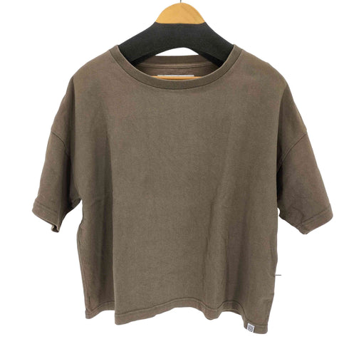 ユニバーサルオーバーオール UNIVERSAL OVERALL クルーネッククロップドTシャツ レディース FREE