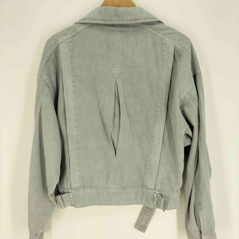 ベルシュカ BERSHKA デニム ダブル ライダースジャケット レディース M-L