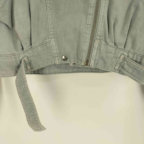 ベルシュカ BERSHKA デニム ダブル ライダースジャケット レディース M-L