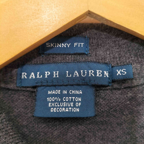 ラルフローレン RALPH LAUREN ポニー刺繍 スキニーフィット ポロシャツ レディース import:XS
