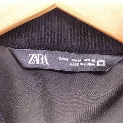 ザラ ZARA コンビカラーパフジャケット メンズ import:M