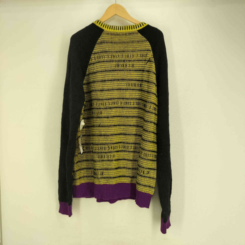 ディーゼル DIESEL 総柄 マルチカラーコットンニット メンズ XXL