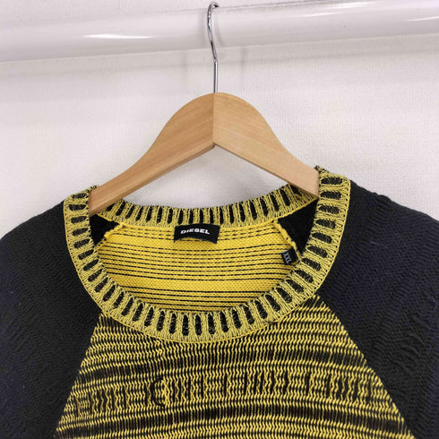 ディーゼル DIESEL 総柄 マルチカラーコットンニット メンズ XXL