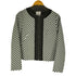 ランバンオンブルー LANVIN en Bleu 総柄 ノーカラージャケット レディース 38