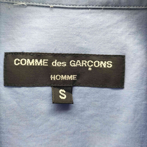 コムデギャルソンオム COMME des GARCONS HOMME AD2020 綿ブロード 無地 × 綿チェック 切り替え L/S シャツ メンズ JPN:S