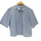 ザラ ZARA STRIPED CROPPED FIT SHIRT ストライプ クロップド フィット シャツ メンズ import:L