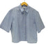 ザラ ZARA STRIPED CROPPED FIT SHIRT ストライプ クロップド フィット シャツ メンズ import:L