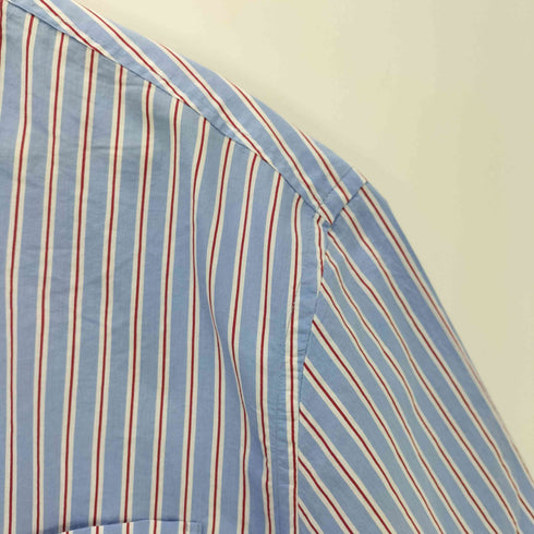 ザラ ZARA STRIPED CROPPED FIT SHIRT ストライプ クロップド フィット シャツ メンズ import:L