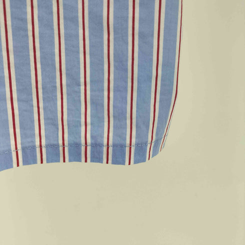 ザラ ZARA STRIPED CROPPED FIT SHIRT ストライプ クロップド フィット シャツ メンズ import:L
