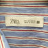 ザラ ZARA STRIPED CROPPED FIT SHIRT ストライプ クロップド フィット シャツ メンズ import:L