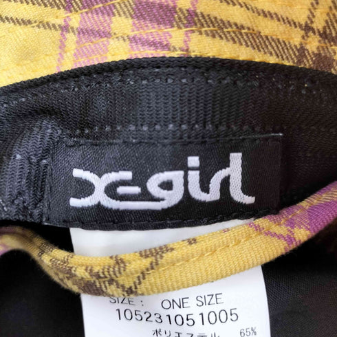 エックスガール X-girl PLAID BUCKET HAT レディース ONE