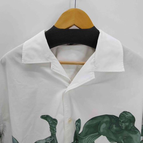 ジェイダブリューアンダーソン JW ANDERSON POL ANGLABA グラフィックプリント 開襟 オープンカラー シャツ メンズ UK:42
