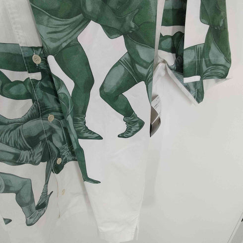 ジェイダブリューアンダーソン JW ANDERSON POL ANGLABA グラフィックプリント 開襟 オープンカラー シャツ メンズ UK:42