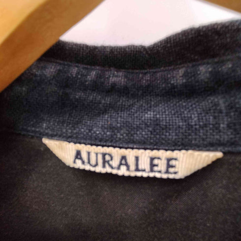 オーラリー AURALEE 19SS LINEN SILK SUMMER TWEED HALF SLEEVED SHIRTS リネン シルク サマー ツイード ハーフ スリーブ シャツ メンズ JPN:4