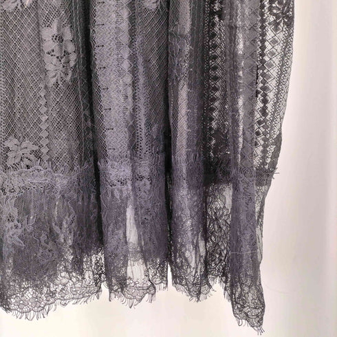 ソマリ SOMARI ケーブルニット レース切り替え ロング カーディガン レディース FREE