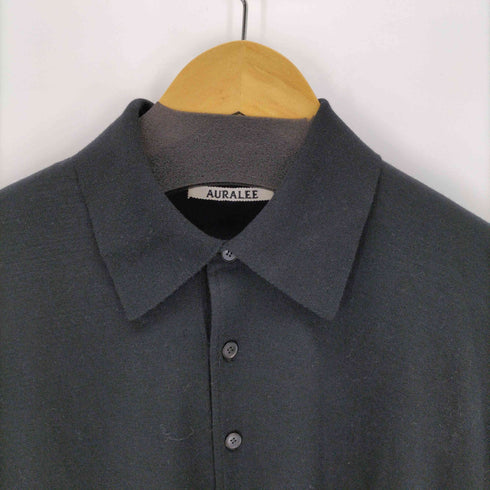 オーラリー AURALEE SMOOTH SOFT SWEAT POLO メンズ 4