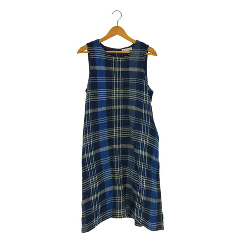 コットンハウスアヤ Cotton House Aya チェック ウール ノースリーブワンピース レディース JPN:M