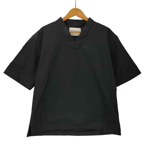 ジルサンダー JIL SANDER イタリア製 白タグ Vネック コットン S/S シャツ メンズ EUR:46