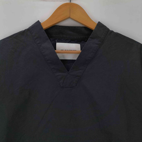ジルサンダー JIL SANDER イタリア製 白タグ Vネック コットン S/S シャツ メンズ EUR:46