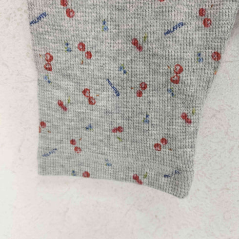 ミルクフェド MILKFED. CHERRY PATTERN WAFFLE CARDIGAN レディース ONE