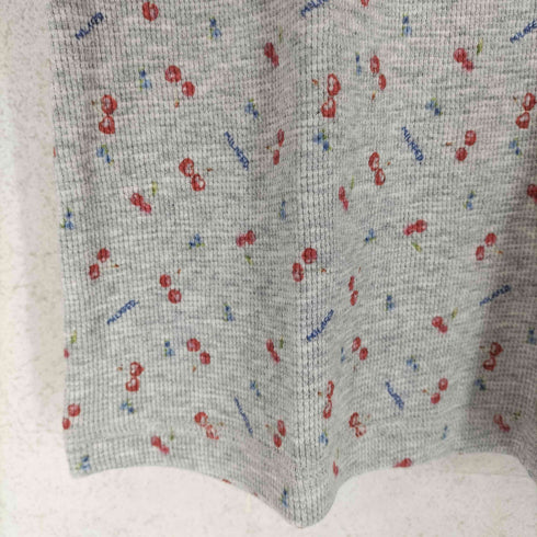 ミルクフェド MILKFED. CHERRY PATTERN WAFFLE CARDIGAN レディース ONE