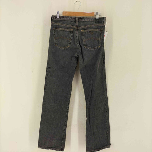 アルマーニジーンズ ARMANI JEANS 刺繍デザインブラックデニム メンズ 29
