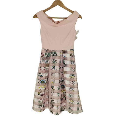 テッドベーカー TED BAKER フローラル 切替ドレス レディース 0