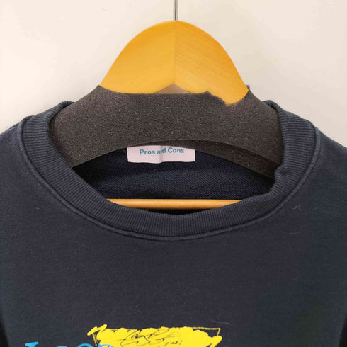 prosandcons フロント刺繍スウェット レディース