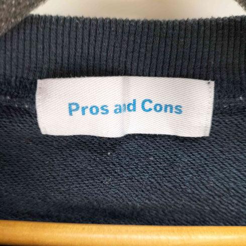 prosandcons フロント刺繍スウェット レディース