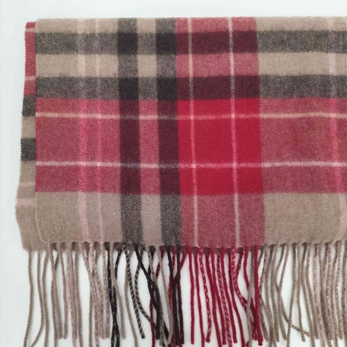 ジェイプレス J.PRESS タータンチェック フリンジ マフラー メンズ