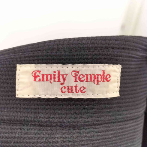 エミリーテンプルキュート Emily Temple cute ラインテープ プリーツ ミニ スカート レディース