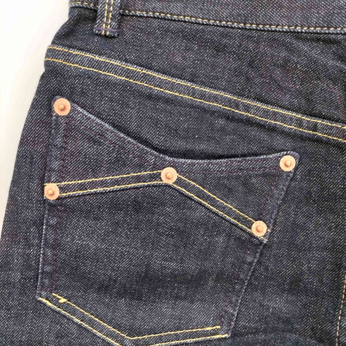 マークバイマークジェイコブス Marc by Marc Jacobs 濃紺 タイト デニム ミニ スカート レディース JPN:2