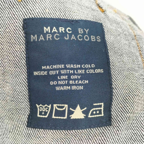 マークバイマークジェイコブス Marc by Marc Jacobs 濃紺 ポケットデザイン タイト デニム ミニ スカート レディース JPN:2