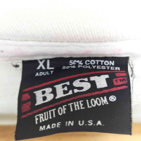 フルーツオブザルーム FRUIT OF THE LOOM 90S シングルステッチ 両面プリント 半袖tシャツ メンズ JPN:XL