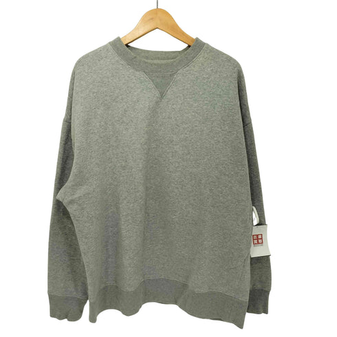 ギャップ Gap 前V 裏起毛 ブランク 無地 クルーネックスウェット メンズ import:L