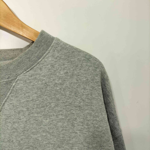 ギャップ Gap 前V 裏起毛 ブランク 無地 クルーネックスウェット メンズ import:L