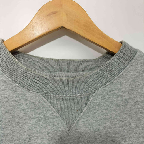 ギャップ Gap 前V 裏起毛 ブランク 無地 クルーネックスウェット メンズ import:L
