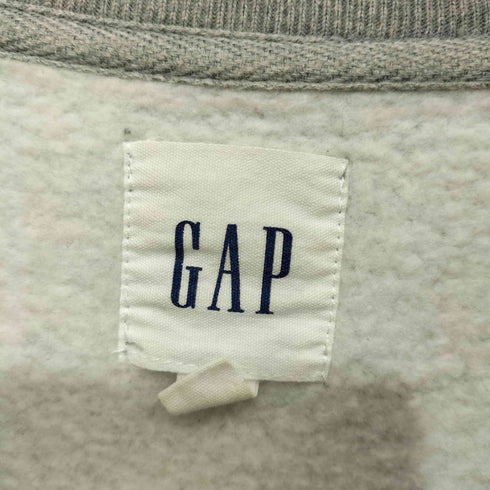 ギャップ Gap 前V 裏起毛 ブランク 無地 クルーネックスウェット メンズ import:L