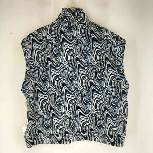 ザラ ZARA マーブル ハーフジップ ニットベスト メンズ US L