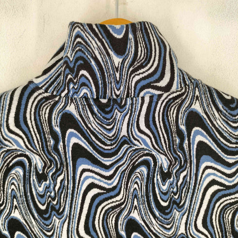 ザラ ZARA マーブル ハーフジップ ニットベスト メンズ US L