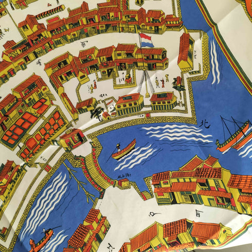 ScanDutch MADE IN FRANCE 長崎 出島 シルクスカーフ レディース