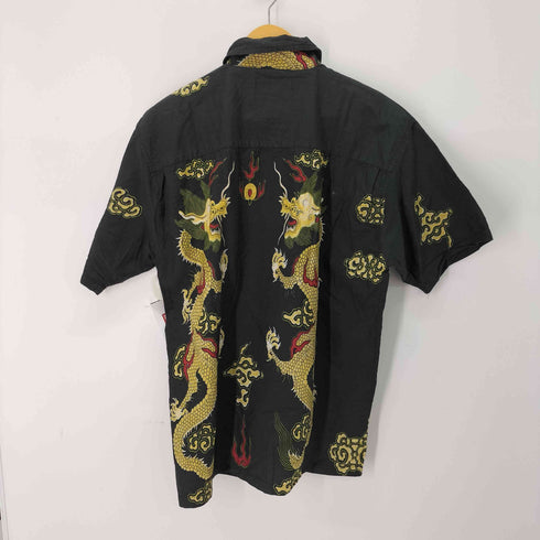 龍/ドラゴン オープンカラーシャツ 開襟 メンズ import:M
