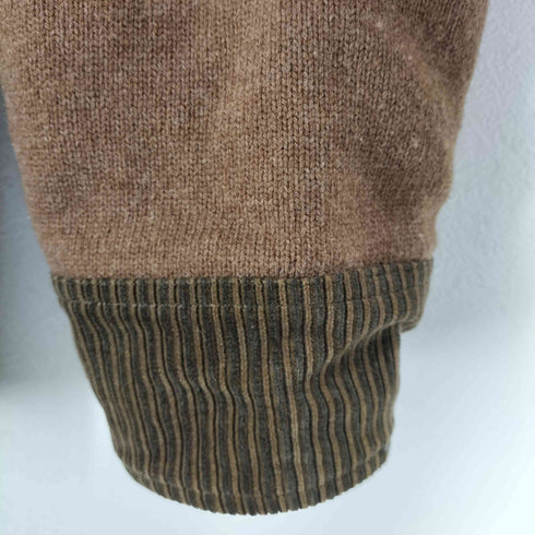 キャラクター刺繍コーデュロイ切替ジップジャケット メンズ