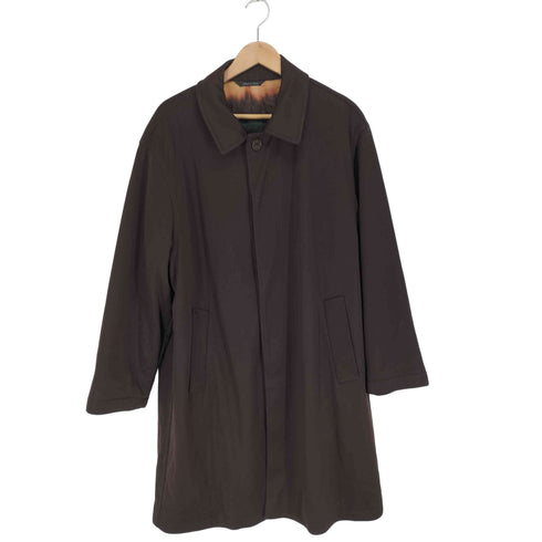 MADE IN ITALY 比翼ステンカラーコート メンズ 50