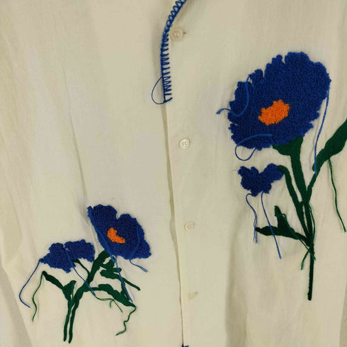 カンファーウッド CAMPHOR WOOD flower embroidery シャツ メンズ